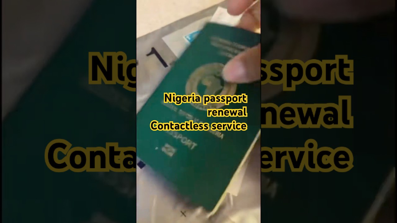 Nigerian passport renewal uk contactless service #passport renewal #selfbiometrics #nigerianpassport