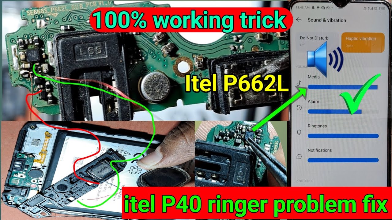 itel P40 ringer not working jumper solution | itel p40 speaker problem | Itel P662L ringer problem
