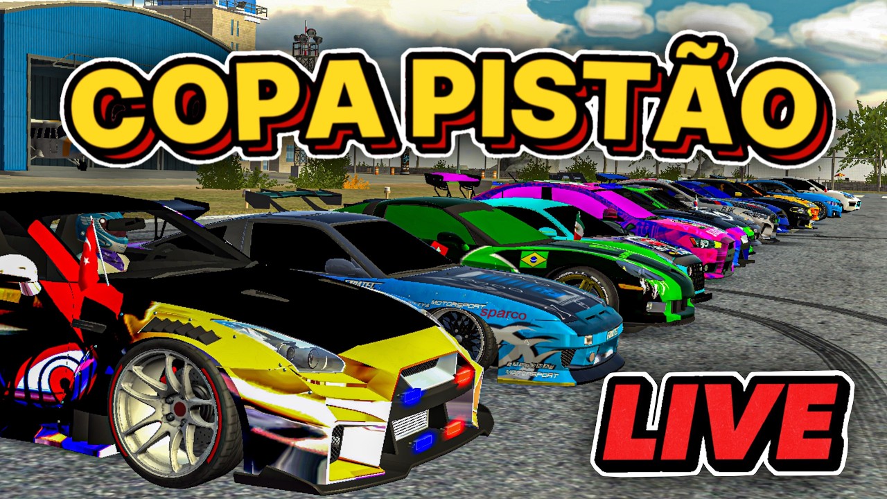 🔴 LIVE - COPA PISTÃO na MAIOR pista e Eventos Extras no Car Parking Multiplayer