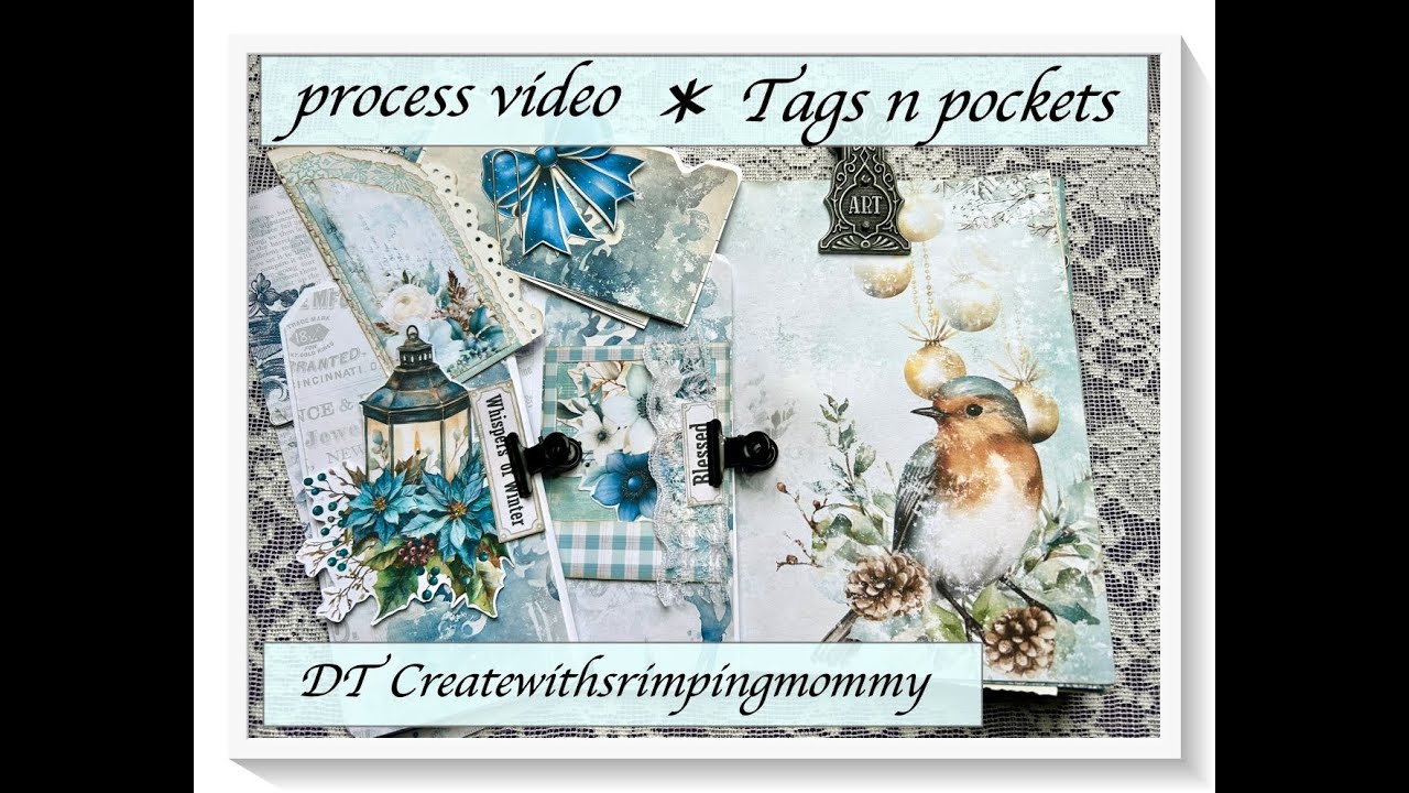 Winter Whispers Process Video/DT @Scrimpingmommy