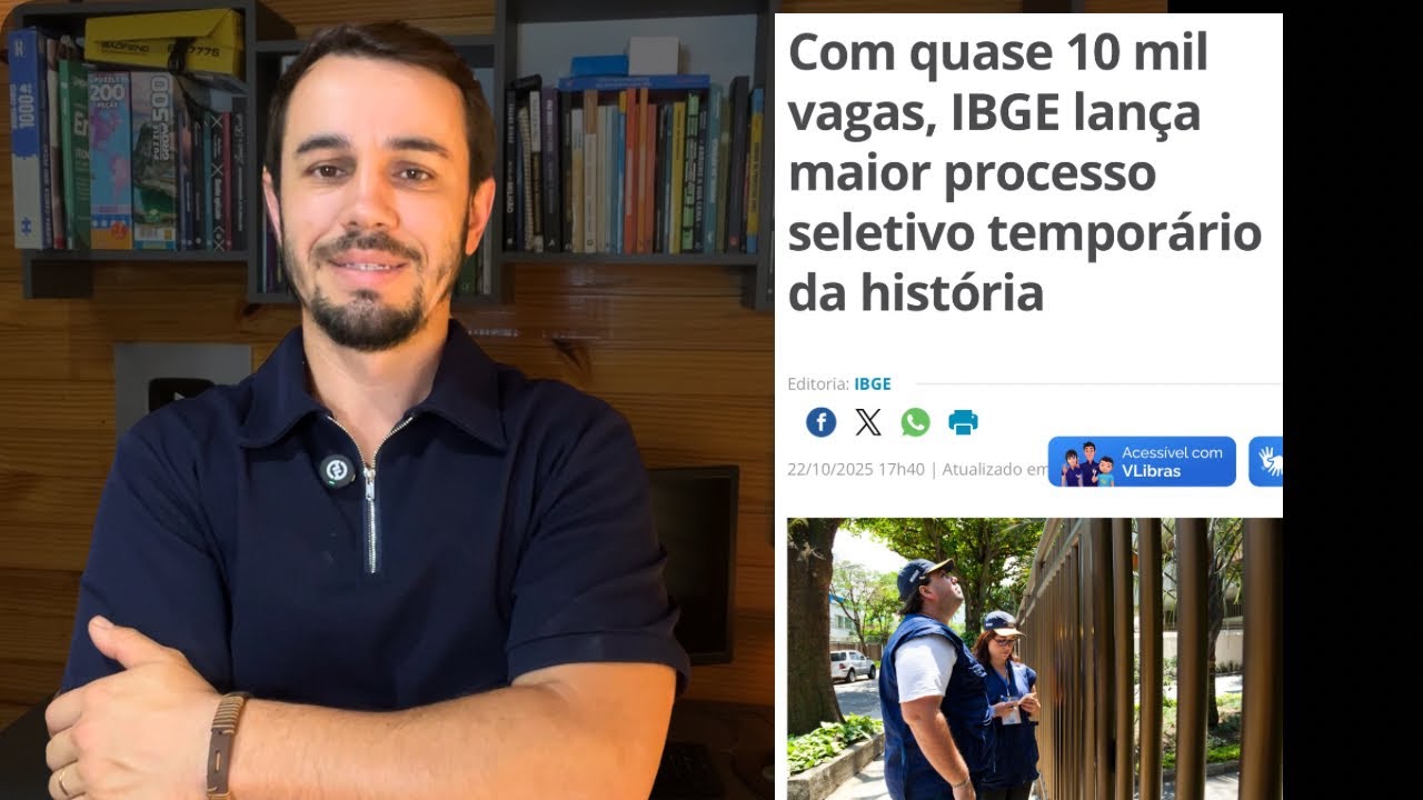 Com quase 10 mil vagas, IBGE lan&ccedil;a maior Processo Seletivo da hist&oacute;ria!
