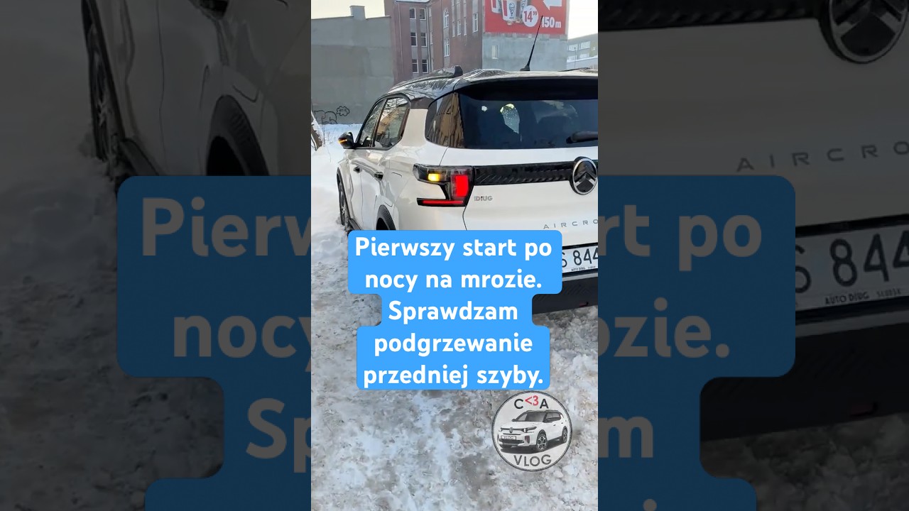 2025 C3 Aircross- pierwszy start po nocy na mrozie #c3aircross #citroen