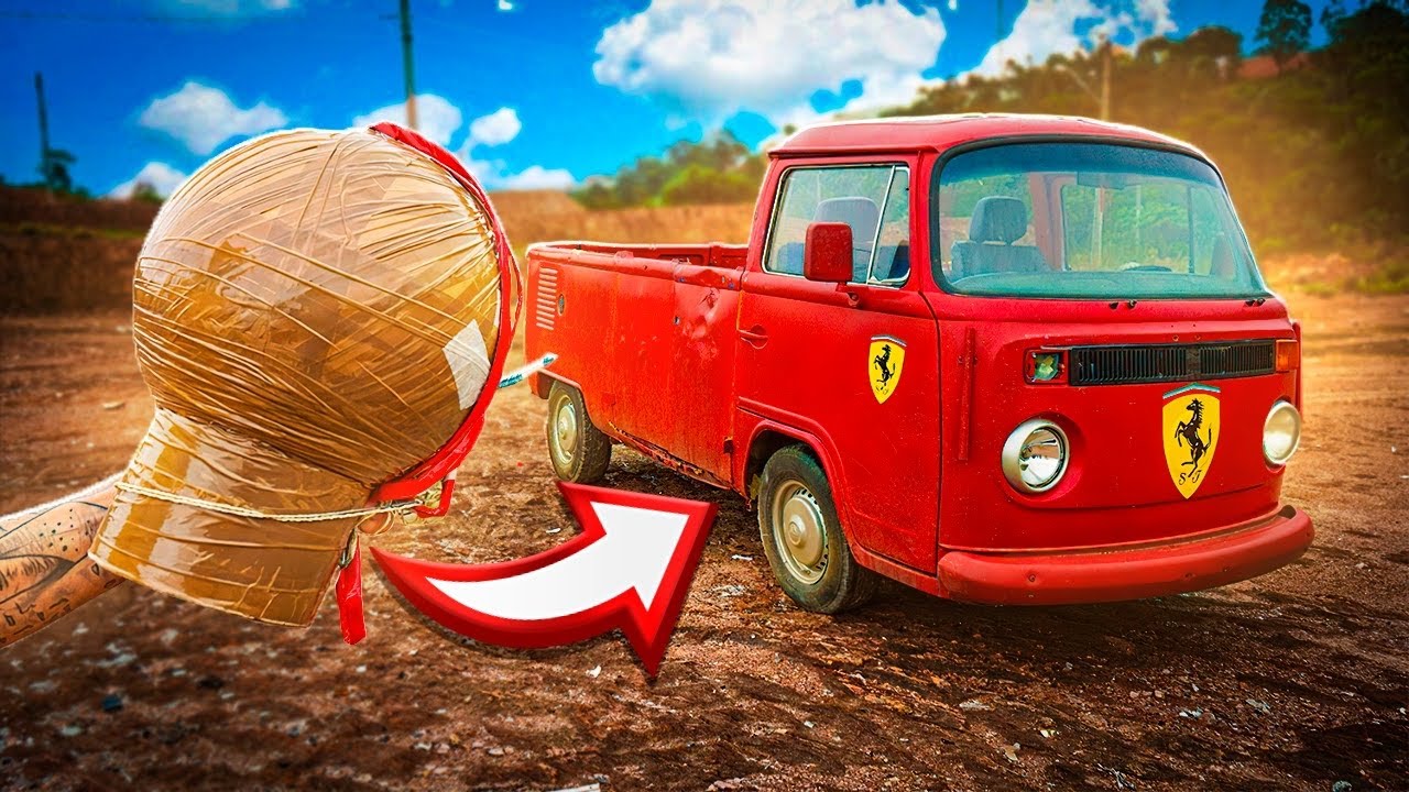 MORTEIRO DE 8 dentro de uma KOMBI