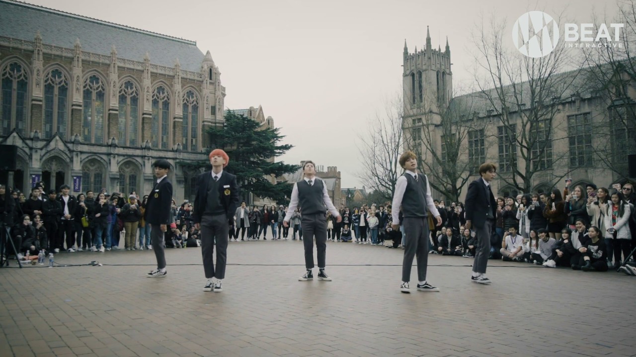 A.C.E BUSKING in Seattle - Slow Dive (19.12.17)