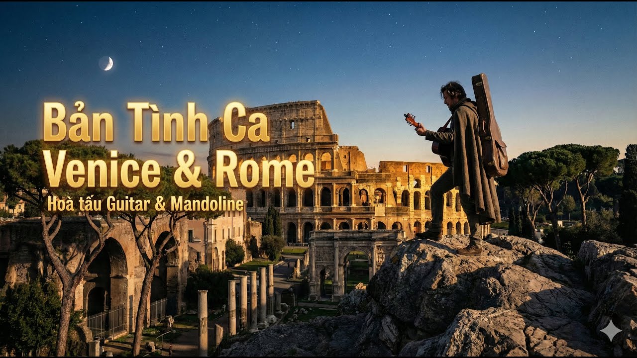 Hành Trình Con Đường Tơ Lụa #6 | Bản Tình Ca Venice & Rome | Guitar & Mandoline (Italian Folk Music)