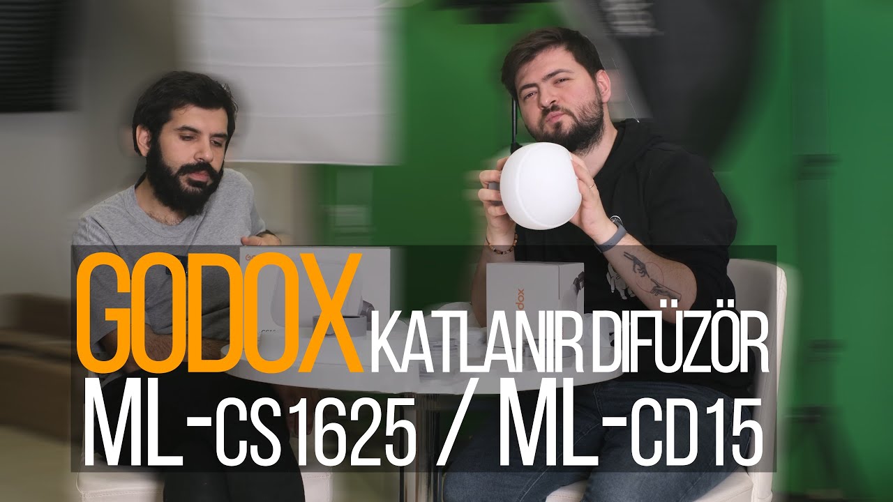 Godox ML-CS1625 Difüzör ile ML-CD15 Küre Difüzör