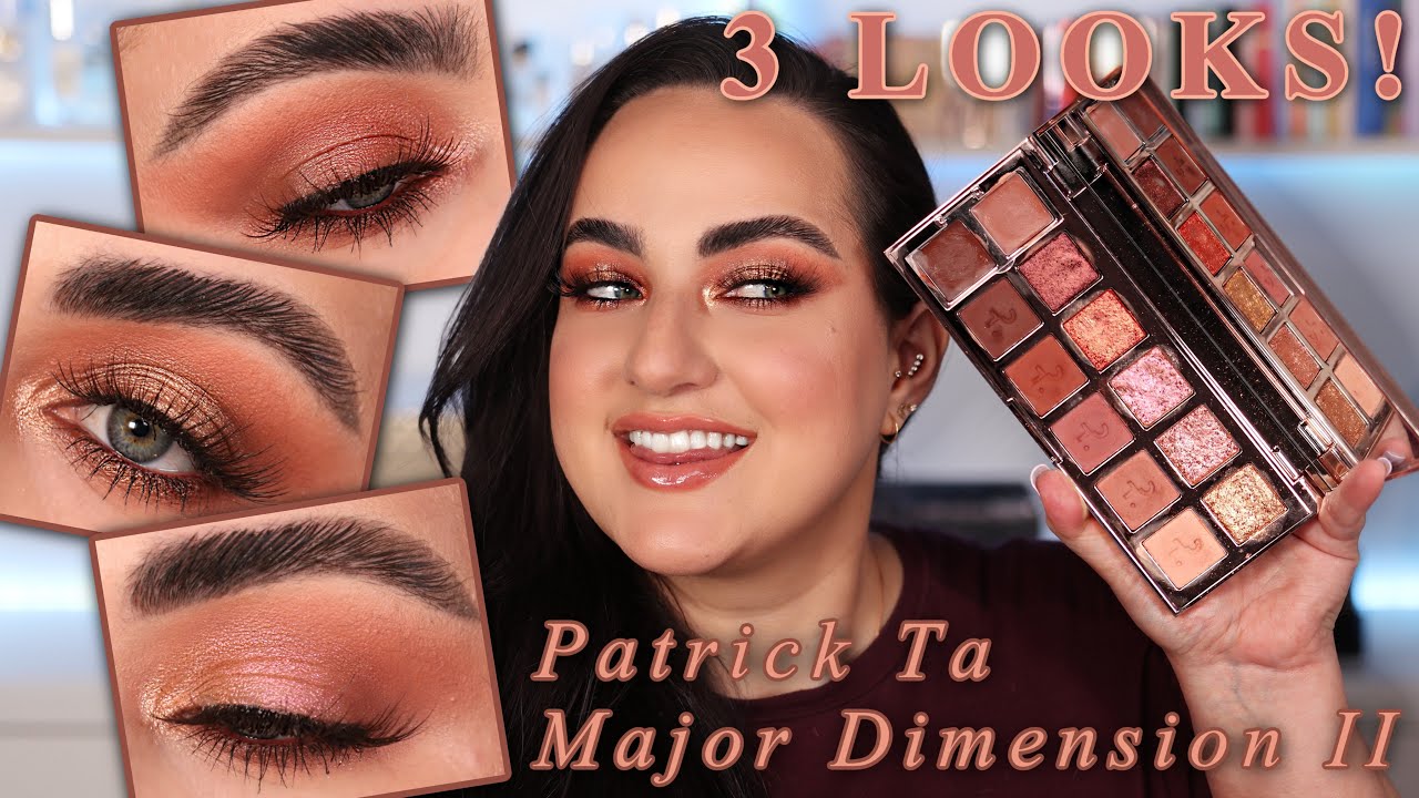 ОБЗОР ПАЛЕТКИ ТЕНЕЙ ДЛЯ ВЕК PATRICK TA MAJOR DIMENSION II ROSE + 3 ОБРАЗА!