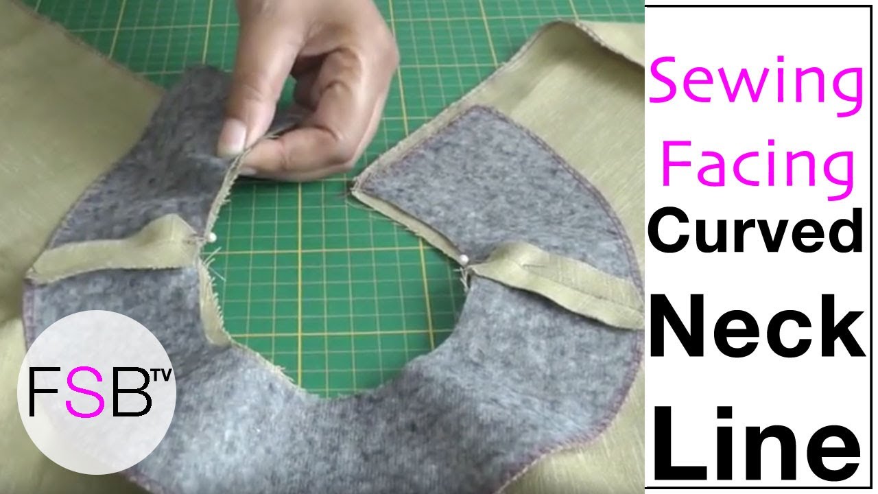 Sewing Facing to Curved Necklines
