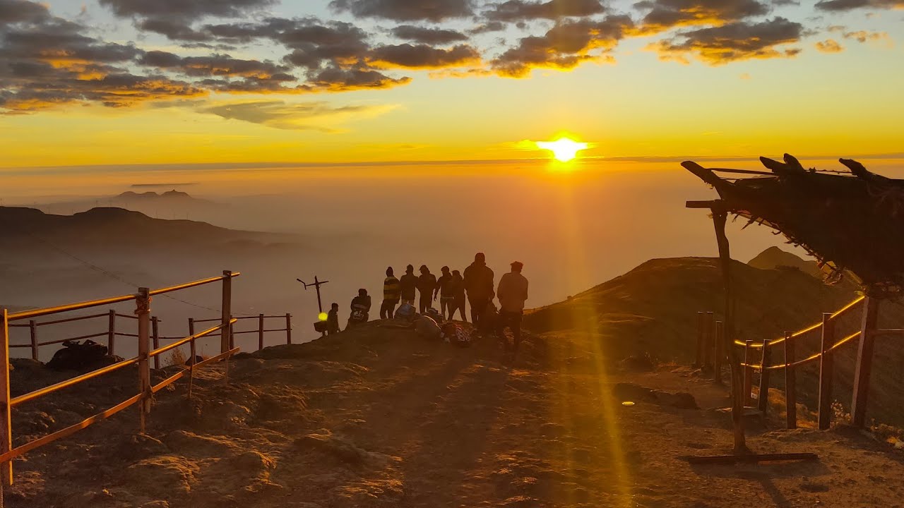 Kalsubai trek top view.. Epic sunrise view...