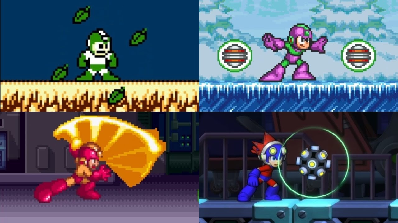 All Special Weapons Demonstration - Mega Man Classic Series
