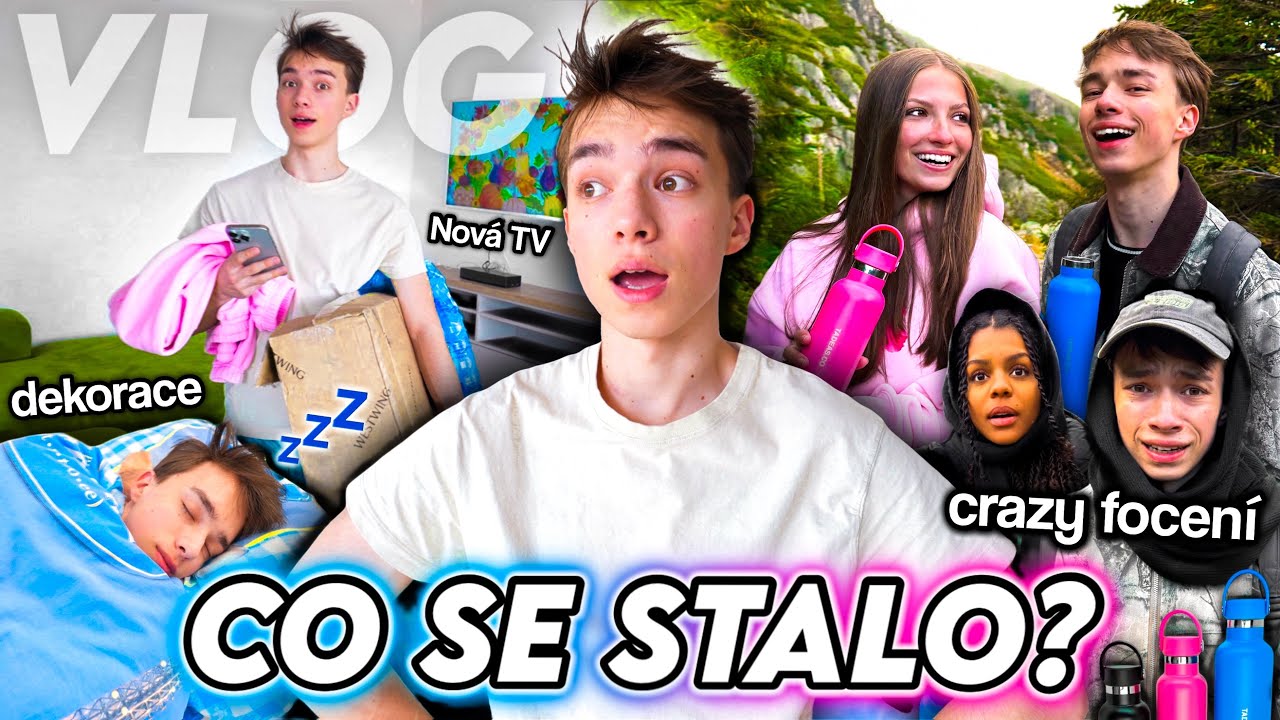 VLOG: První noc v Bytě, Šílený focení v lese, Stěhování, Vánoční dekorace, Samsung Frame a Termosky!