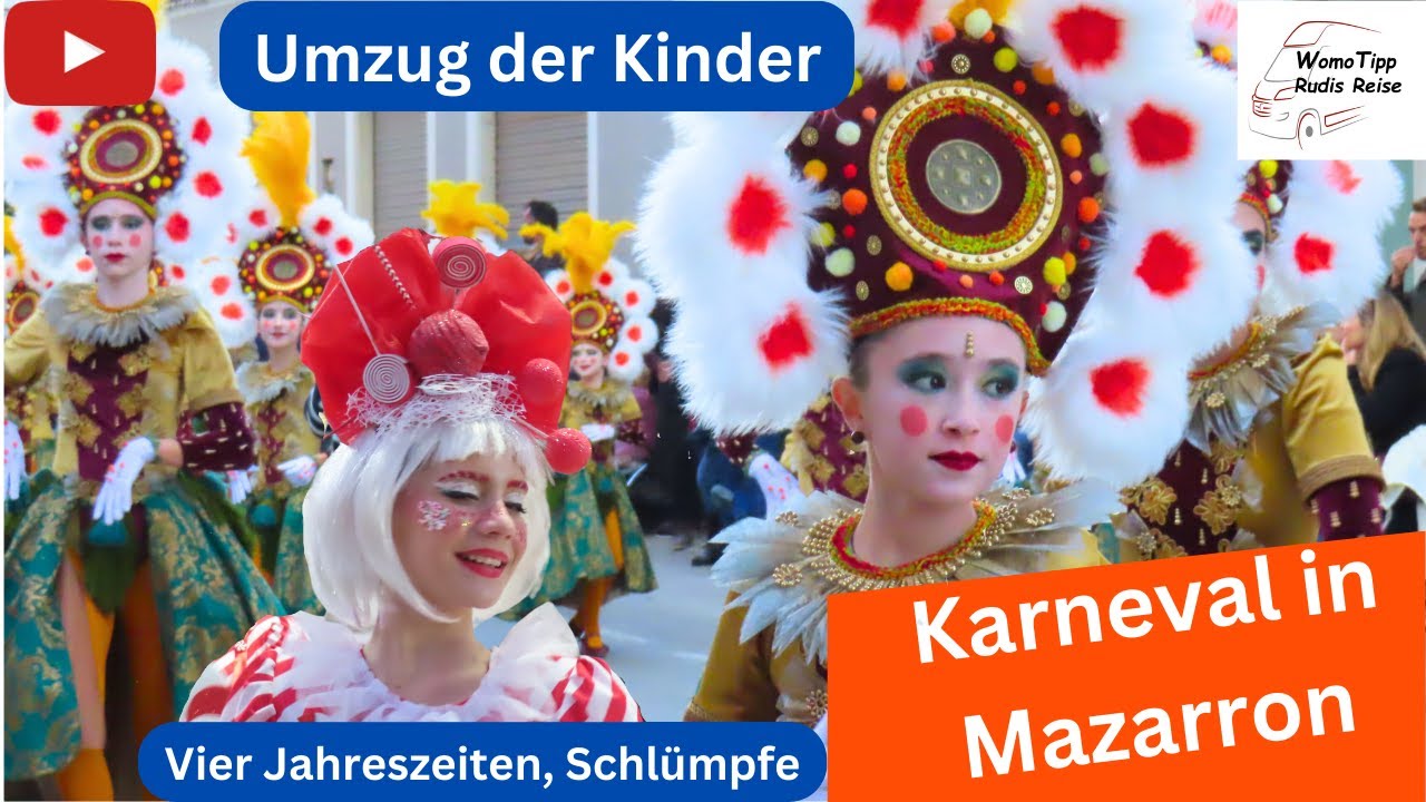 Karneval in Mazarron - Umzug der Kinder -  Carnaval en Mazzaron, desfile infantil