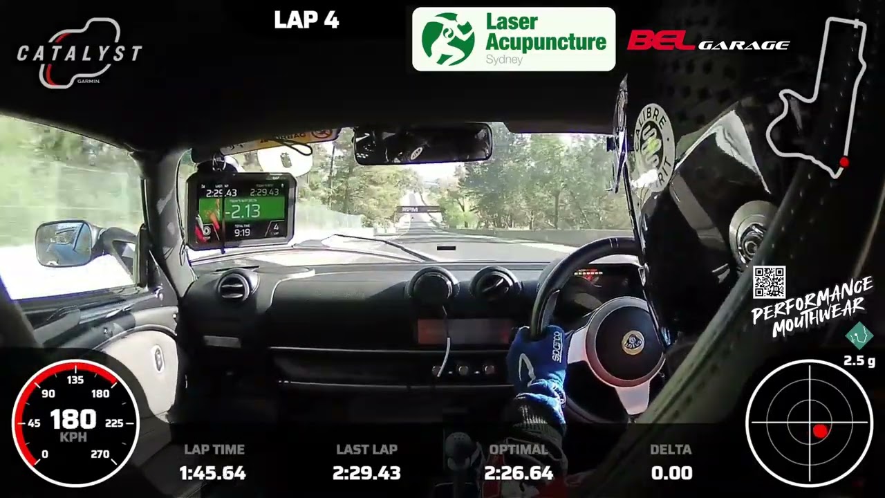 Lotus Exige 350 Sport at Bathurst 2026 Lotus Track Day.  Session 1: PB Lap
