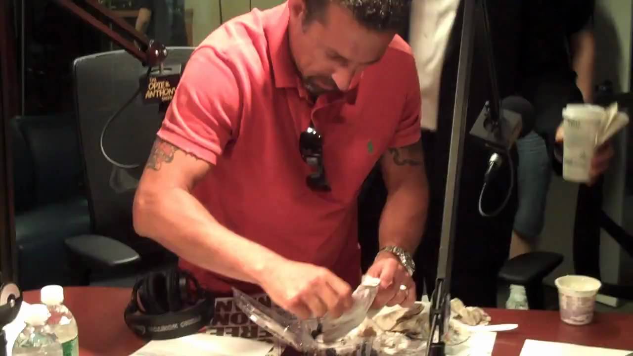 opie's eye - When the mics are off Rich Vos punches Jimmy's Blueberries