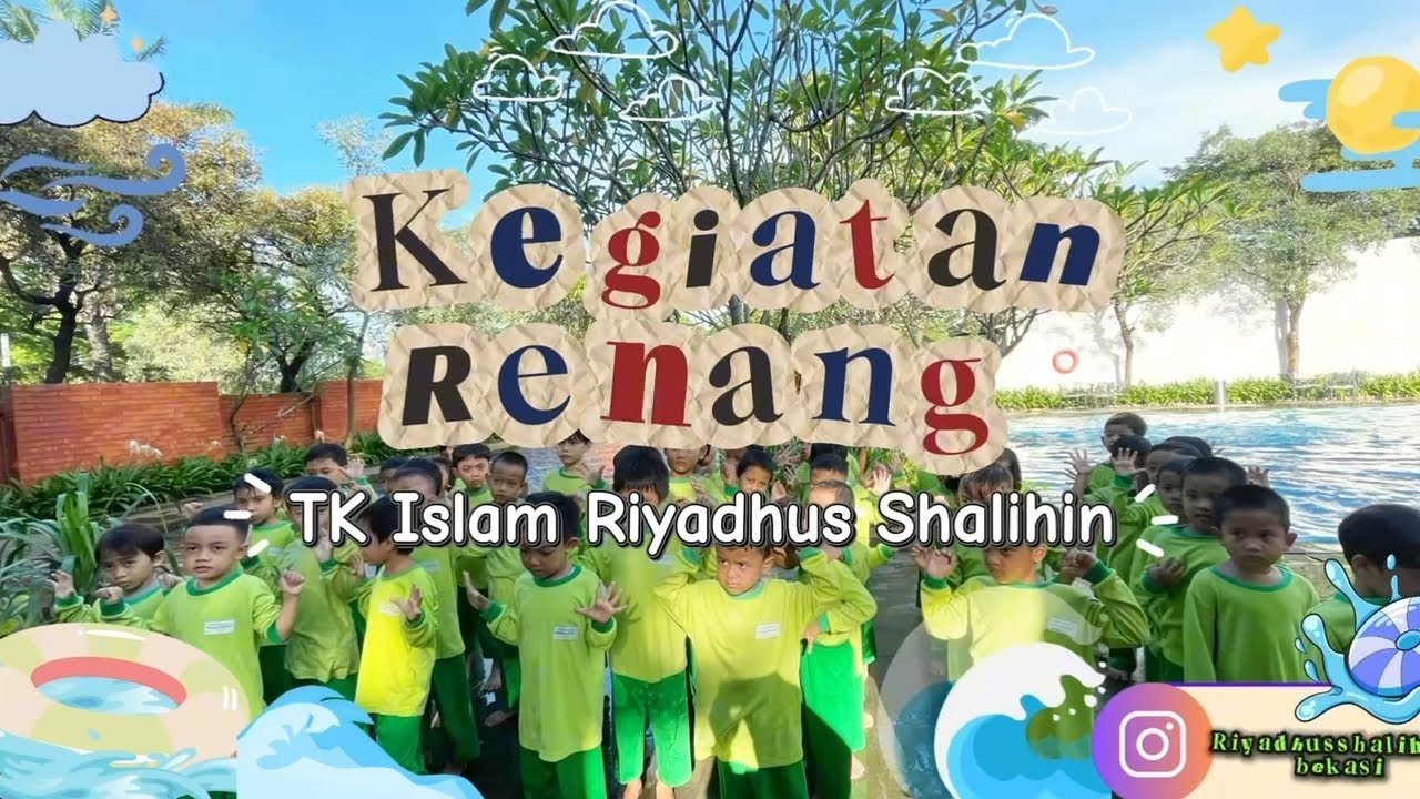 Kegiatan renang ikhwan TK A dan TK B