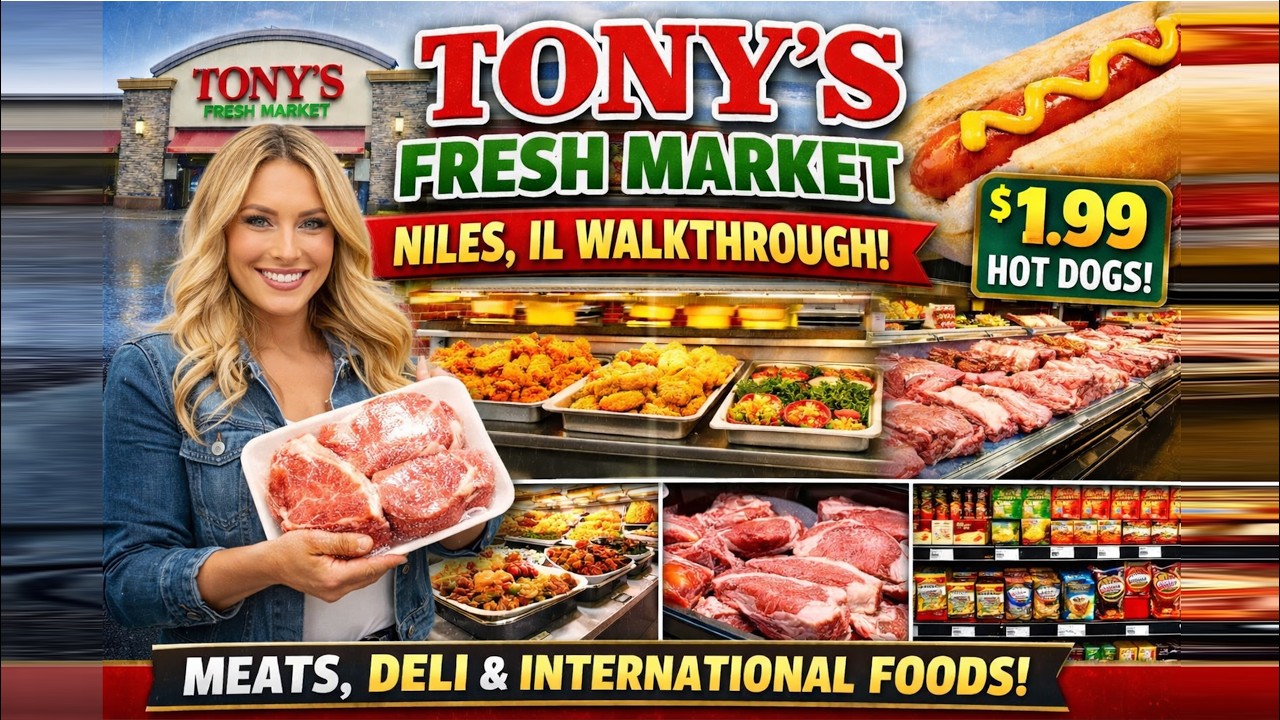 Inside Tony’s Fresh Market Niles IL 🛒 Cheap Meat & Int'l Foods | Chicago Grocery Store Walkthrough
