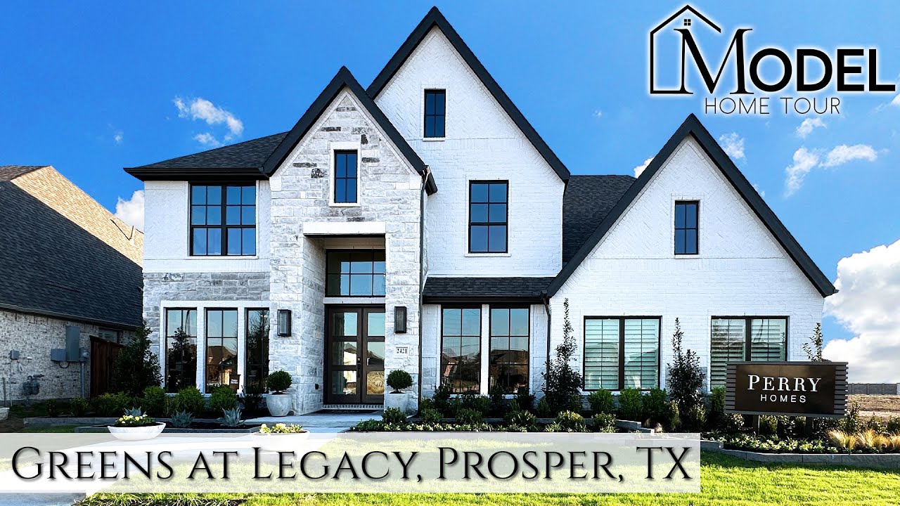 New Construction Homes in Dallas  - Model Home Tour Perry Homes Greens at Legacy Prosper, TX