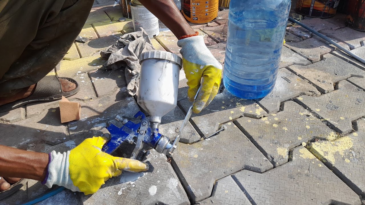 How to clean paint spray  Gun// गन कैसे चलाई जाती है देखिए इस वीडियो में