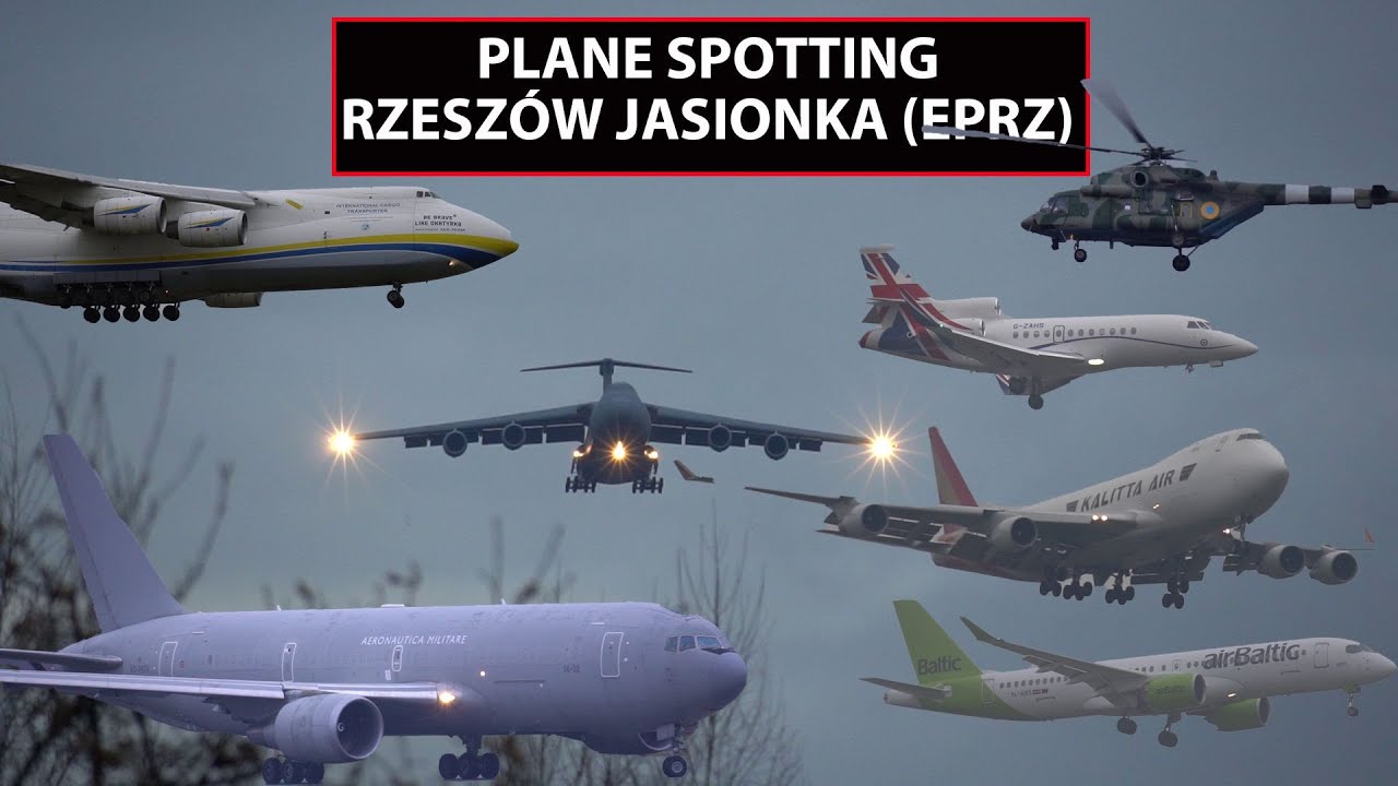 EPRZ Rzeszow Jasionka Airport Plane Spotting |C5M, B747, C17, AN124, Mi17|