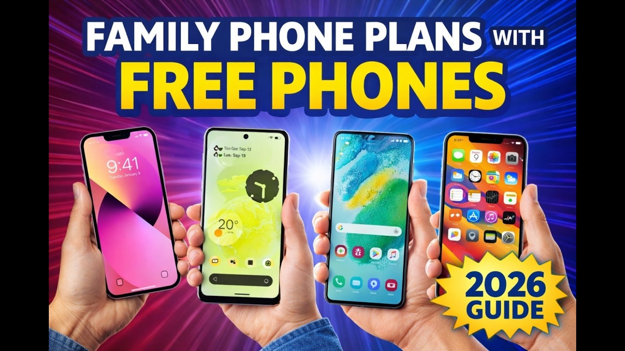 Best Family Phone Plans with FREE Phones (2026 Guide)
