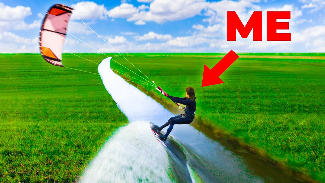 Kiteboarding The ENDLESS Canals In Amsterdam