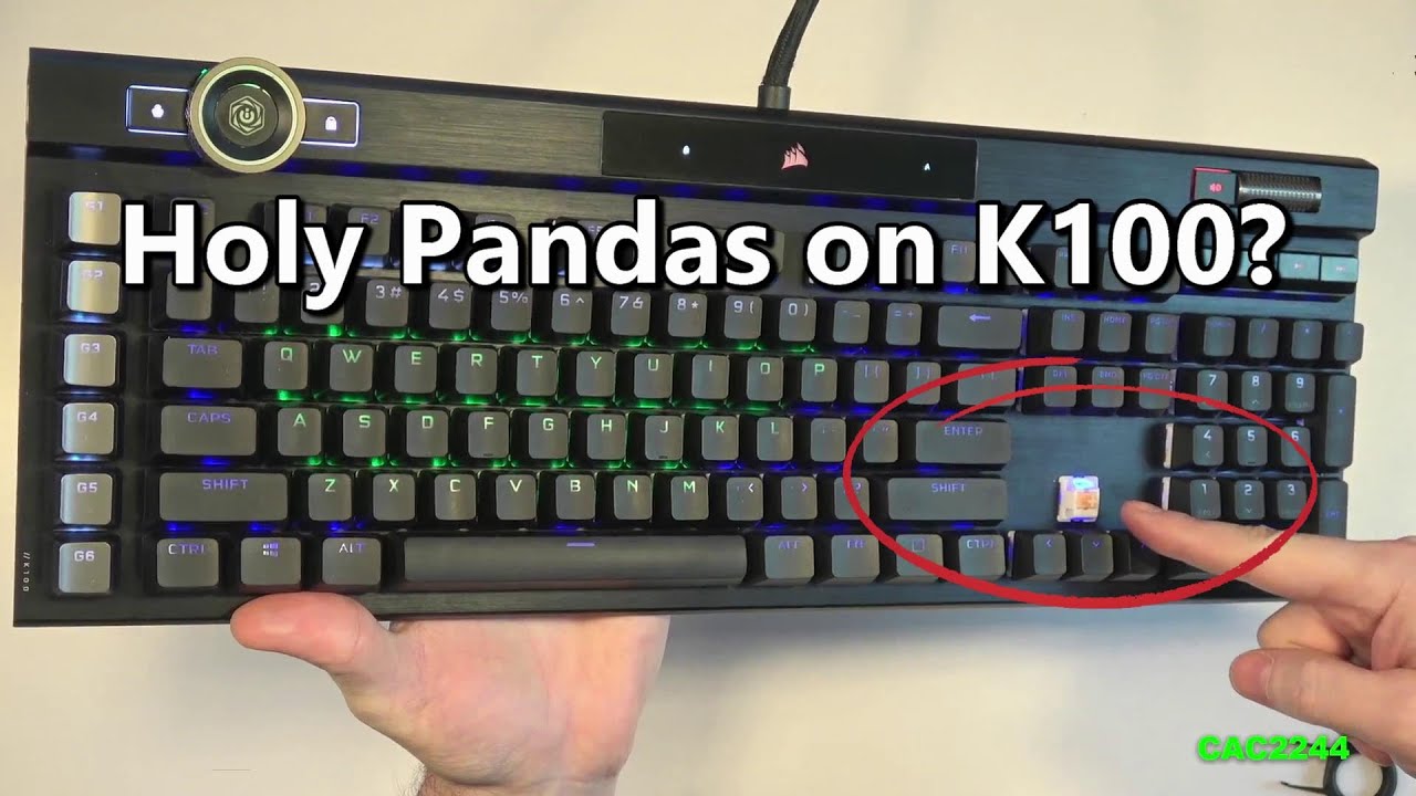 Corsair K100 keyboard teardown and switch replacement