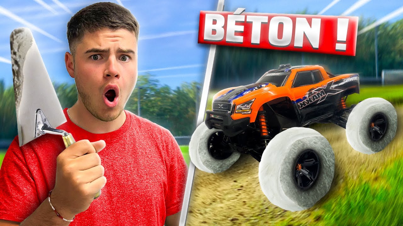 DES PNEUS EN BÉTON SUR MA VOITURE RC !!