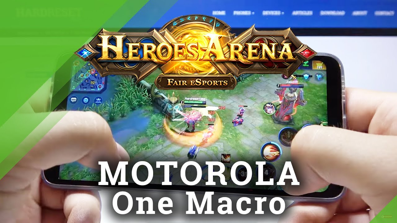 Heroes Arena Game Test on MOTOROLA One Macro &ndash; Gameplay / Performance Checkup
