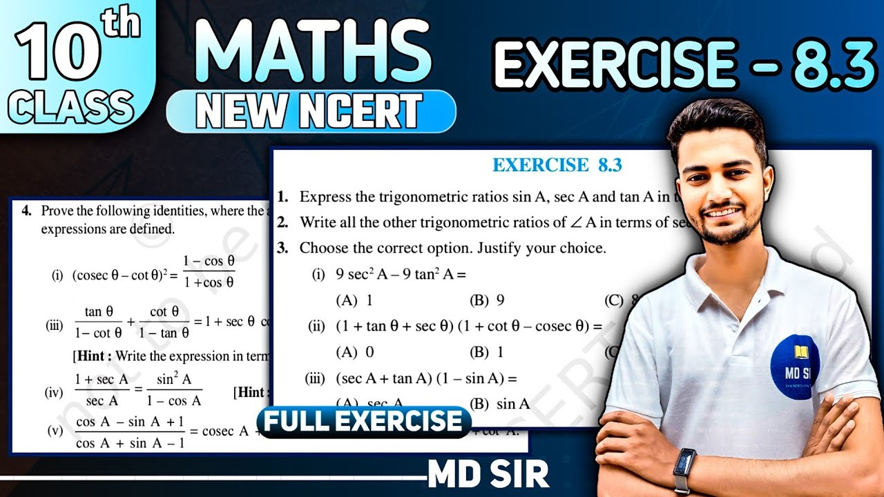 Class 10 Maths Chapter 8 | Introduction to Trigonometry | Exercise 8.3 Solutions