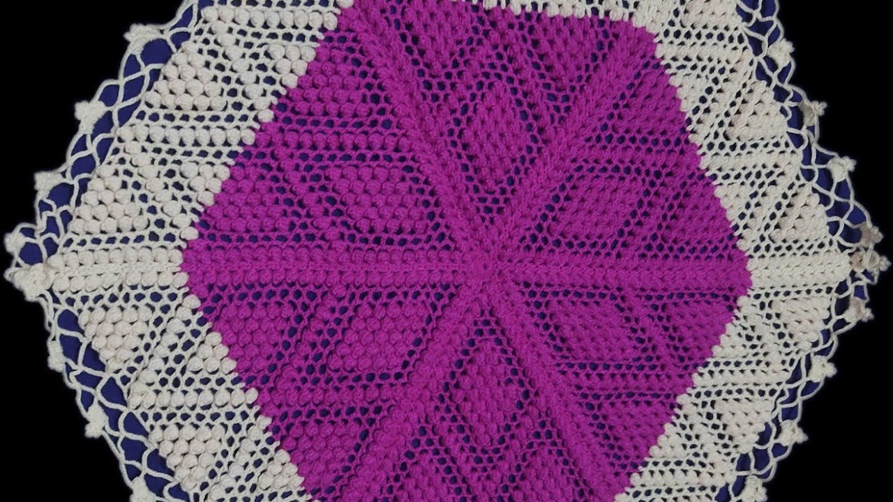 New Crochet Thalposh tutorial bangali video very beautiful design part -4#Kabita Creations. ||🧶💯💯👌👌🙏