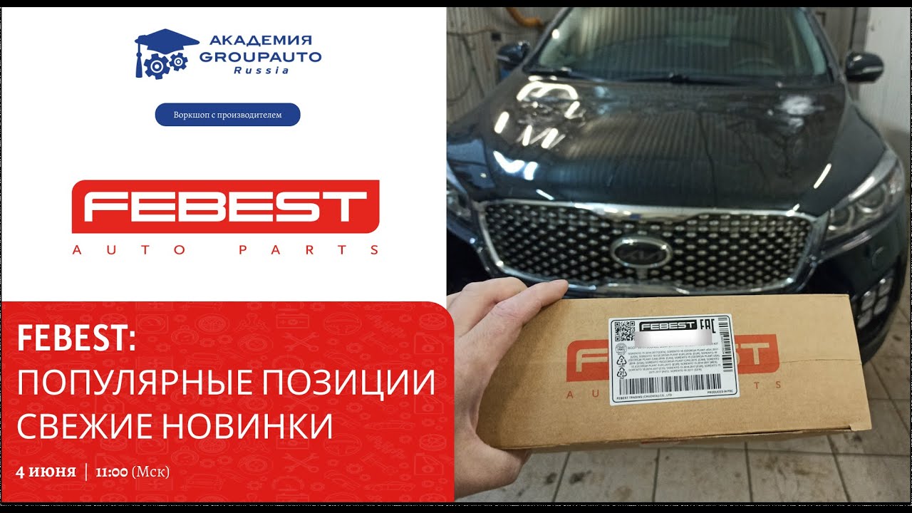 Воркшоп с FEBEST: популярные позиции. Свежие новинки. #febest #академиягрупавто