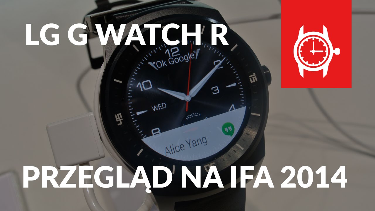 Smartwatch LG G Watch R Przegląd Prezentacja IFA 2014