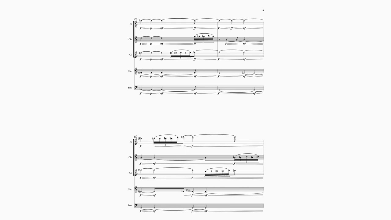 Christos Anastassiou, A Memorable Fancy Op 144, for W. W. Quintet, 2023 (excerpt). Demo