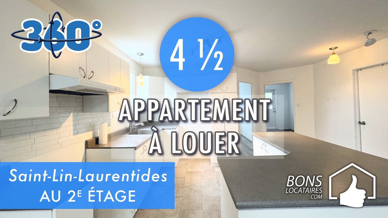 Appartement à louer/Visite virtuelle/Apartment Tour/Saint-Lin-Laurentides 4 1/2 (BonsLocataires.com)
