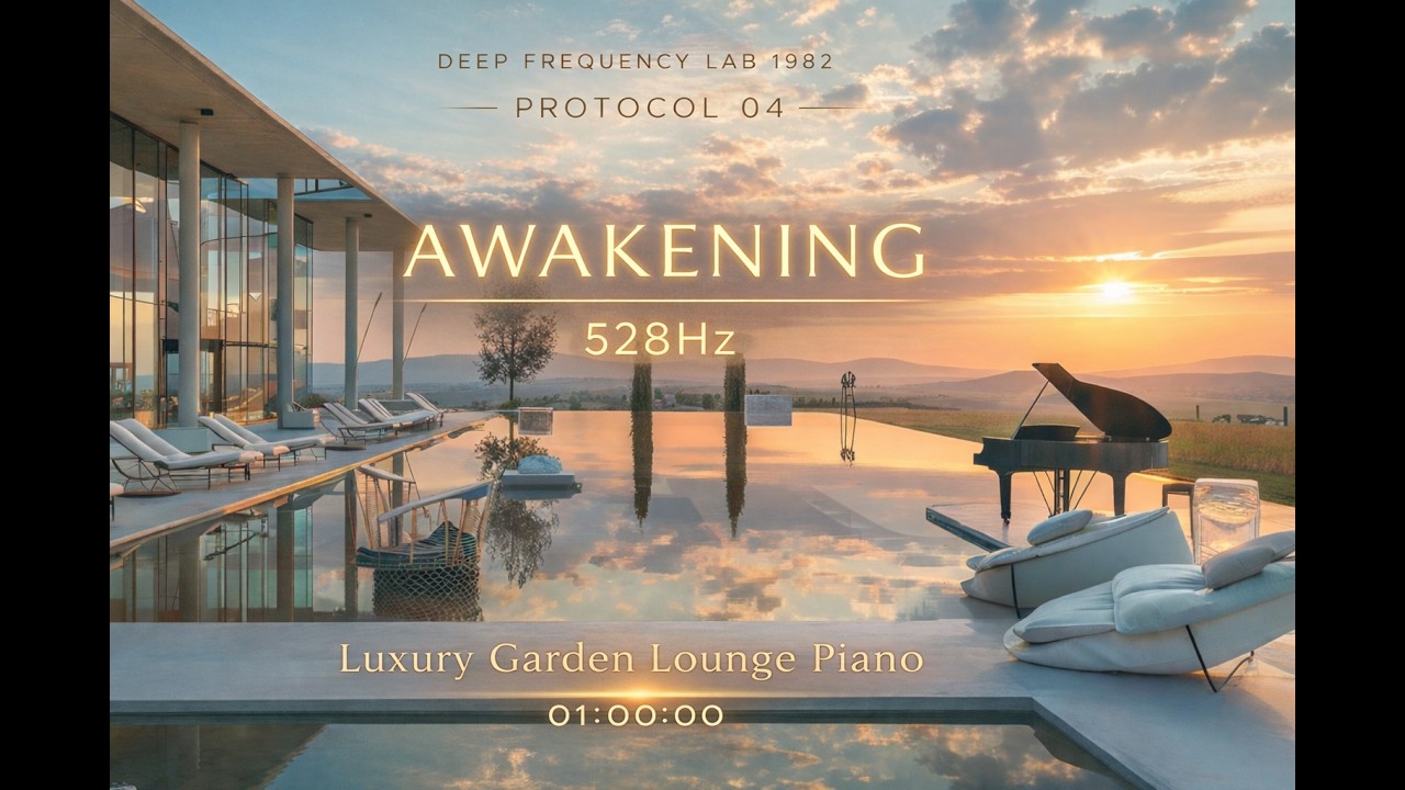 AWAKENING PROTOCOL 04 | 528Hz Luxury Garden Lounge Piano (1 Hour)