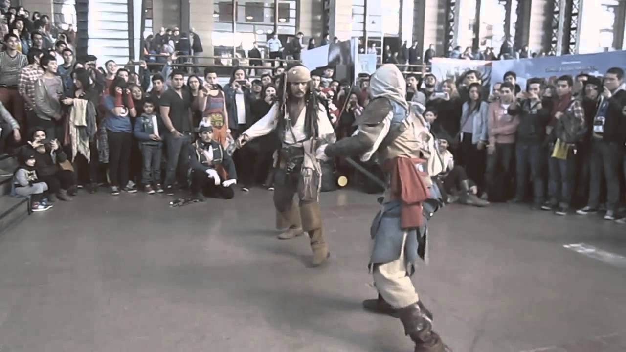 Jack Sparrow vs Edward Kenway Duel (Comic-Con Chile 2014)