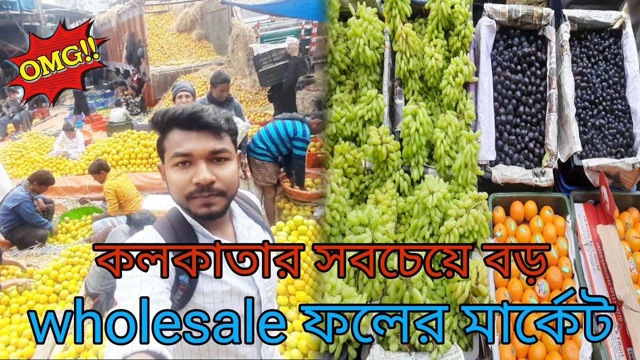 পশ্চিমবঙ্গের সবচেয়ে বড় ফলের বাজার- biggest fruit market in kolkata West Bengal- machhua fal mandi