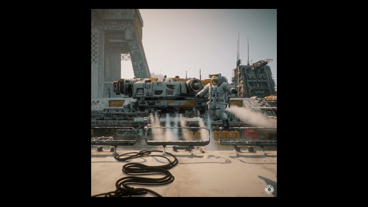 3D Sci Fi Environment Created in Unreal Engine #VFX #3D #SciFi #Animation #Astronaut