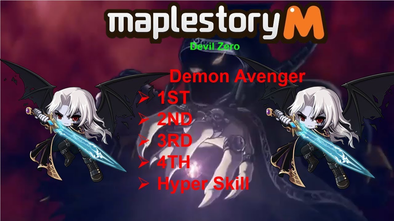 [MapleStory M ] Demon Avenger 1st, 2nd, 3rd, 4th, Hyper Skill