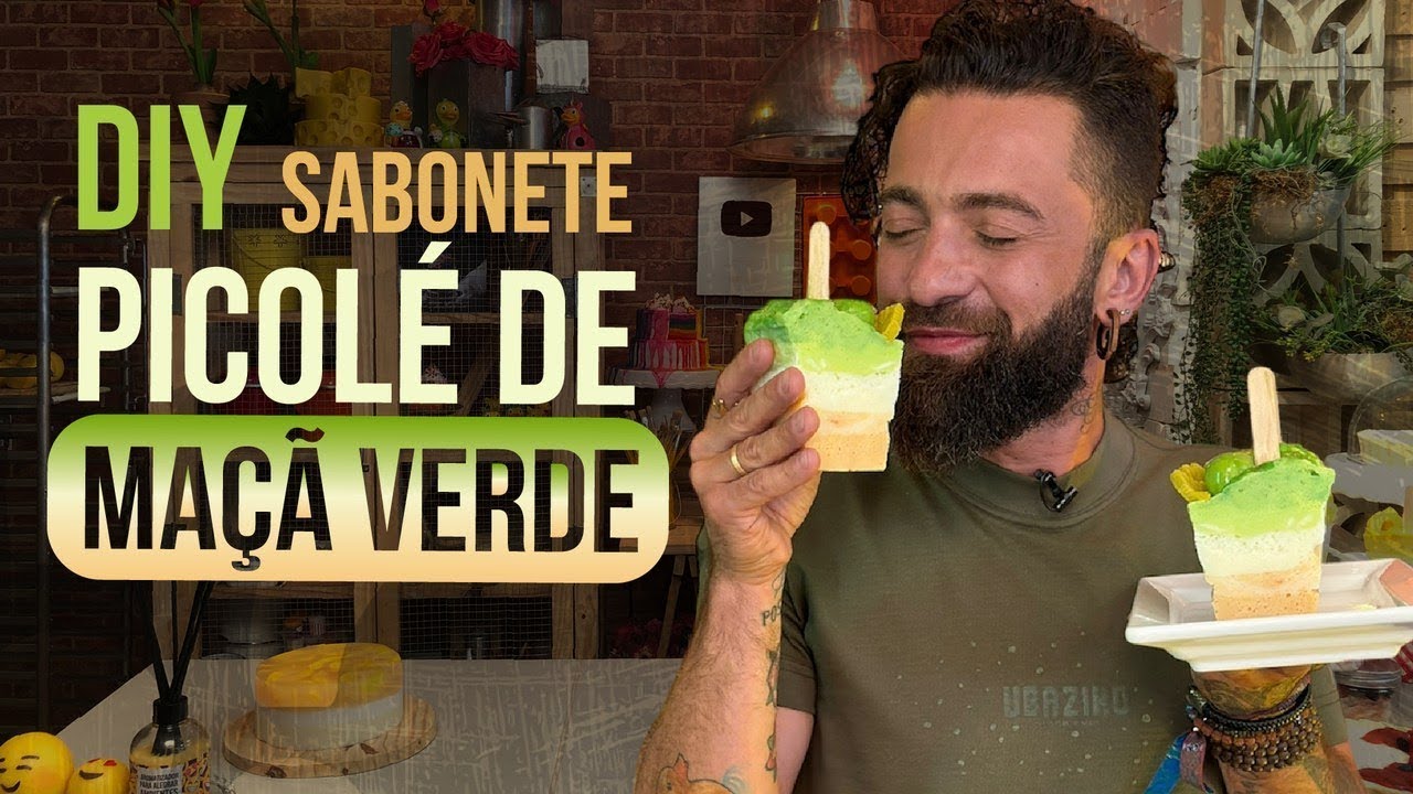 DIY: Sabonete picolé de maçã verde - Peter Paiva