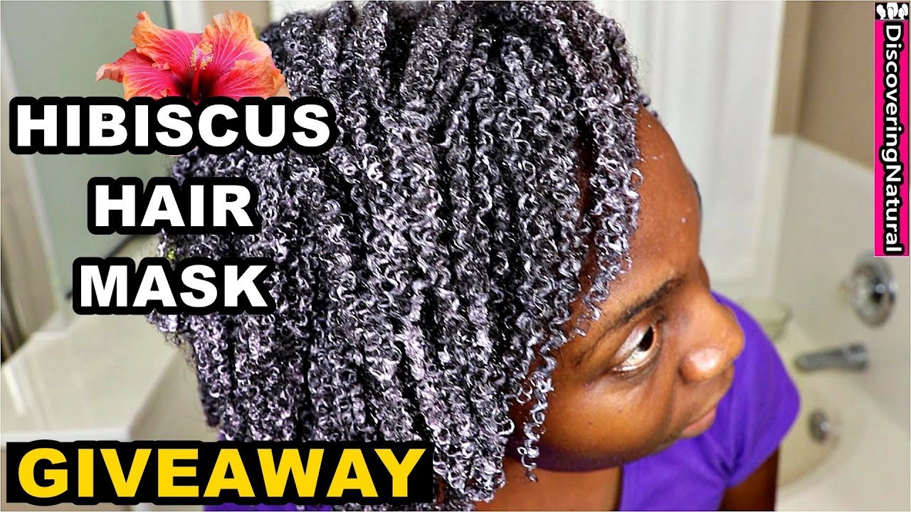 DIY Hibiscus Hair Mask for Soft Hair & Hair Loss | GIVEAWAY