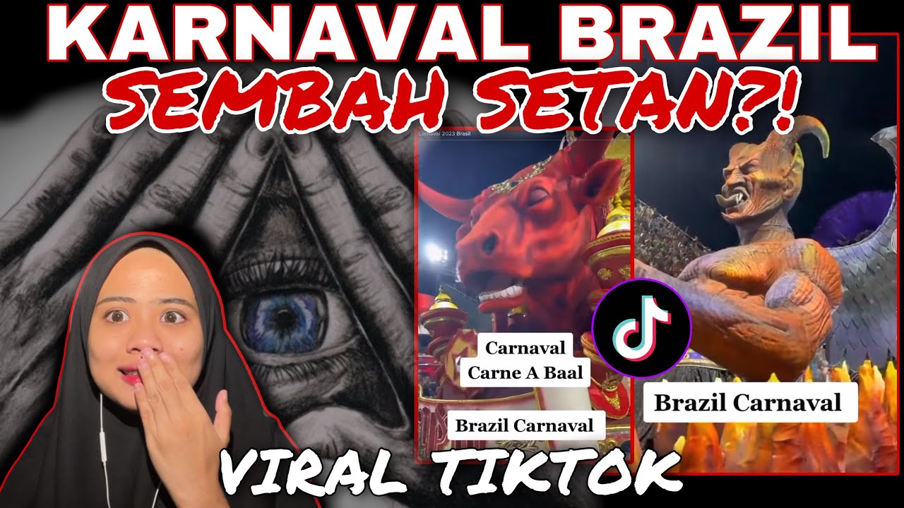 VIRAL TIKTOK KARNAVAL BRAZIL SEMB4H SET4N 😱 SUMPAH SCARY ‼️