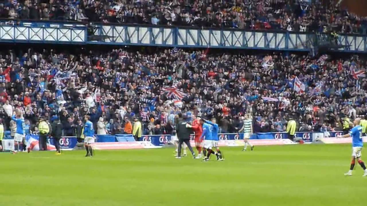 A fans view of Mo Edu's winning goal against Celtic and the final whistle celebrations.