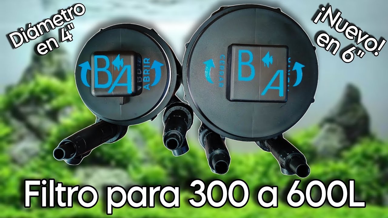 FILTRO para ACUARIO de 300 a 600 litros | Cannister de PVC BIOACUATIXZ