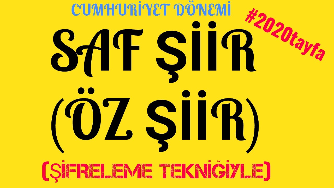ÖĞRENME GARANTİLİ, SAF ŞİİR (ÖZ ŞİİR) ŞİFRELEME TEKNİĞİYLE