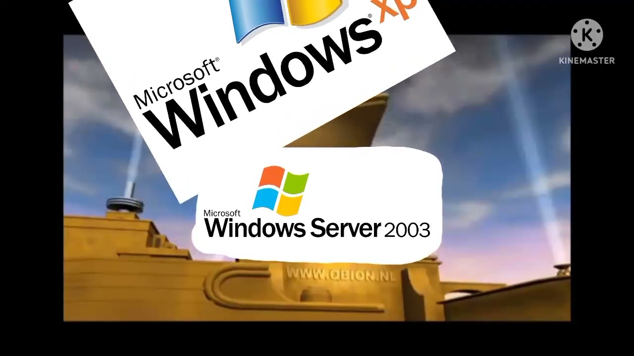 Windows XP Turns LEF Windows Server 2003 Logo (20th Century Fox 3ds Max Style)
