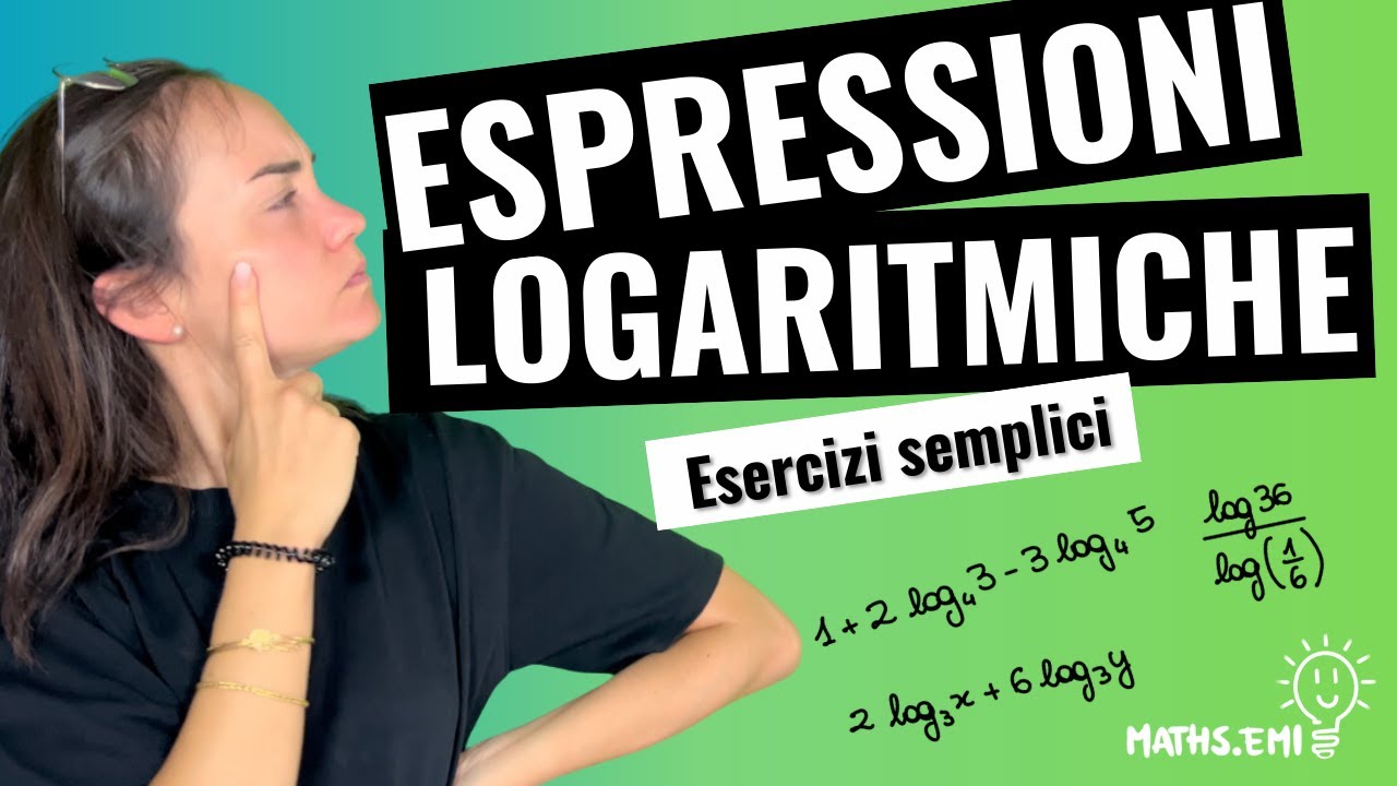 Espressioni logaritmiche:come semplificarle usando le propriet&agrave; dei logaritmi #matematica #logaritmi