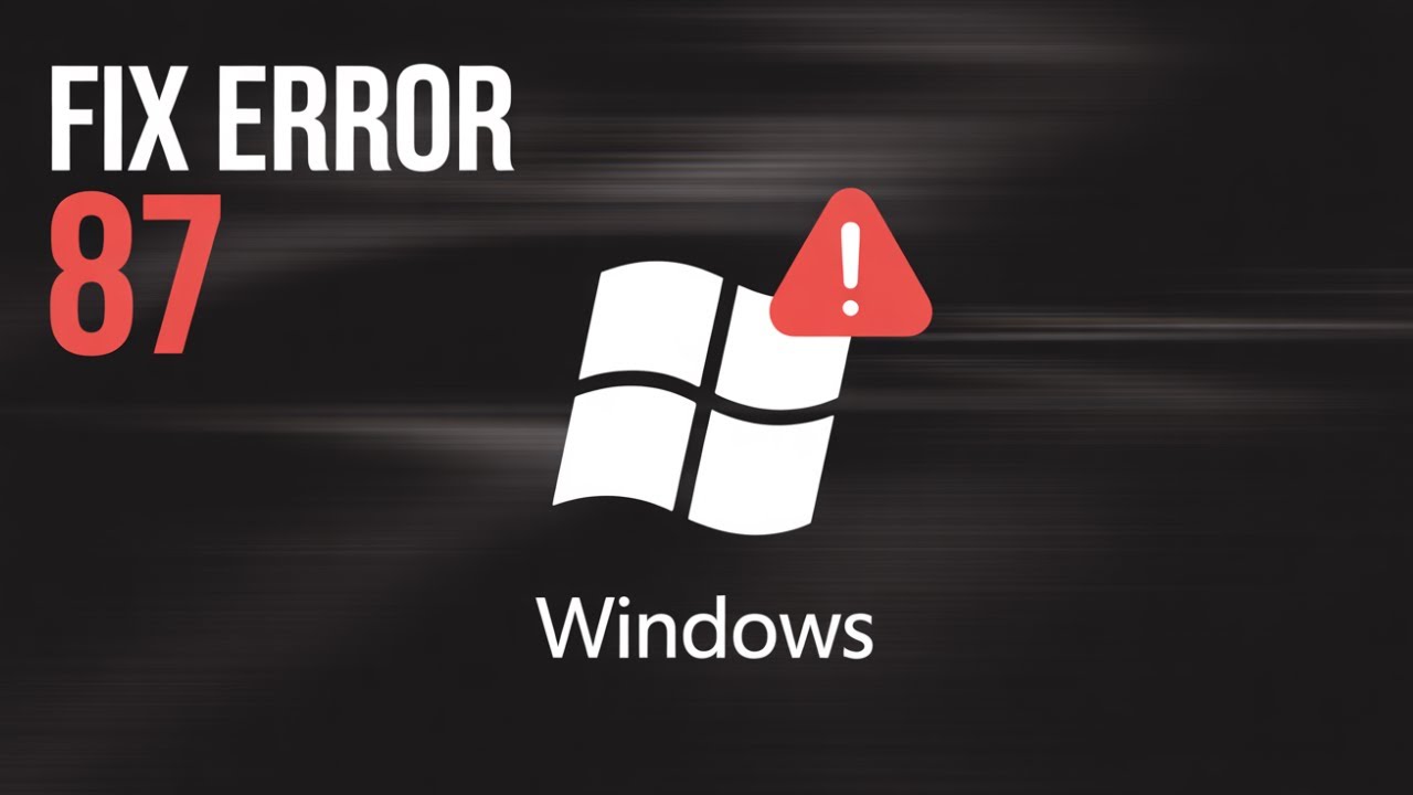 Fix Windows Error Code 87 Quickly and Safely (DISM & CMD Fix)