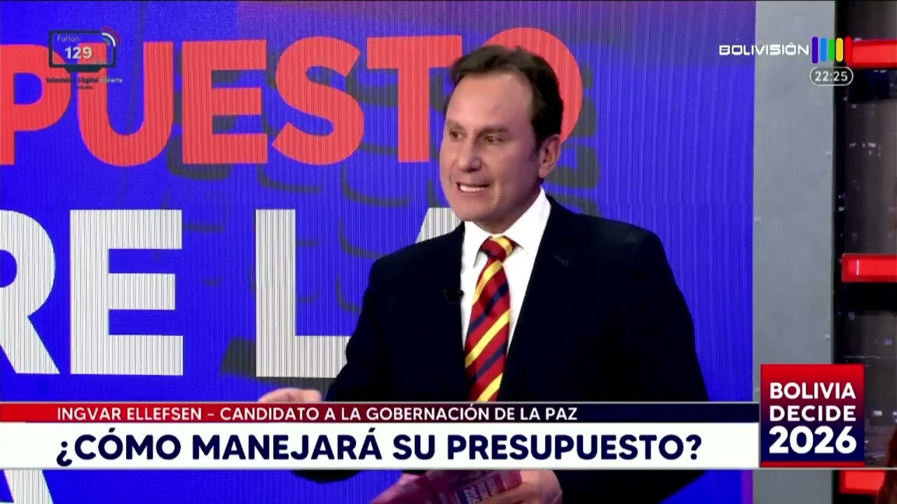 Bolivia Decide 2026 | Ingvar Ellefsen detalla su plan para el presupuesto departamental de La Paz