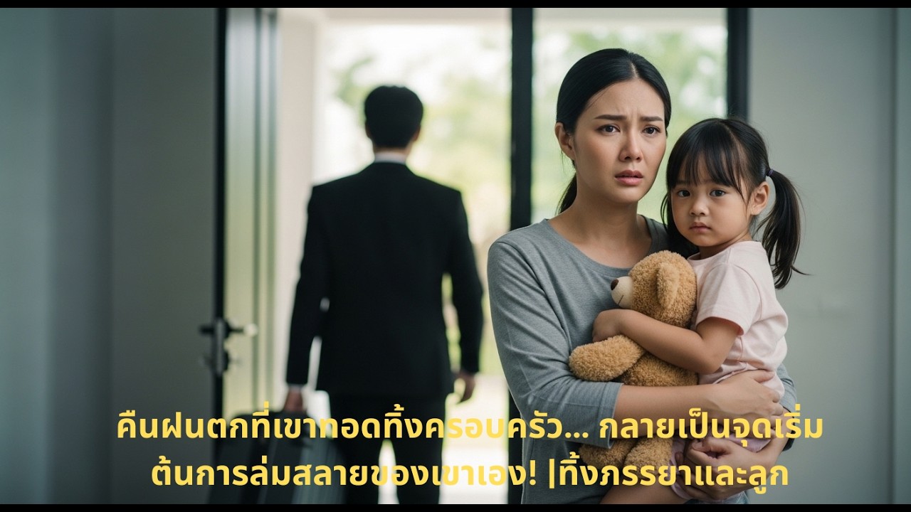 คืนฝนตกที่เขาทอดทิ้งครอบครัว… กลายเป็นจุดเริ่มต้นการล่มสลายของเขาเอง! |ทิ้งภรรยาและลูก